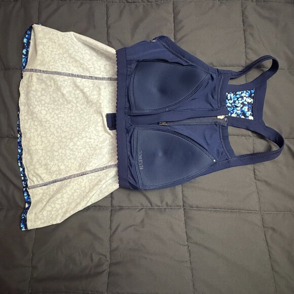 High Neck Zip Front Racerback Tankini Swimsuit Top - Size: 8 Long - NWT - Picture 9 of 15